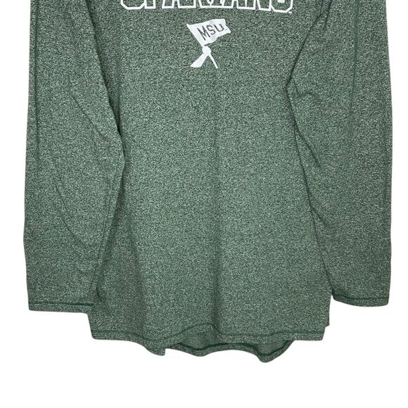 Nike MSU Spartans Hoodie XL Green Sweatshirt Michigan State Lightweight Pullover - Picture 5 of 9